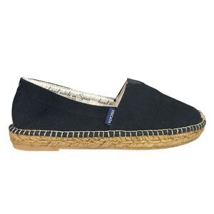 Viscata Barcelona Black Canvas Espadrilles - Size 7 (38EU)